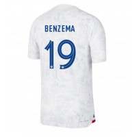 Fotbalové Dres Francie Karim Benzema #19 Venkovní MS 2022 Krátký Rukáv